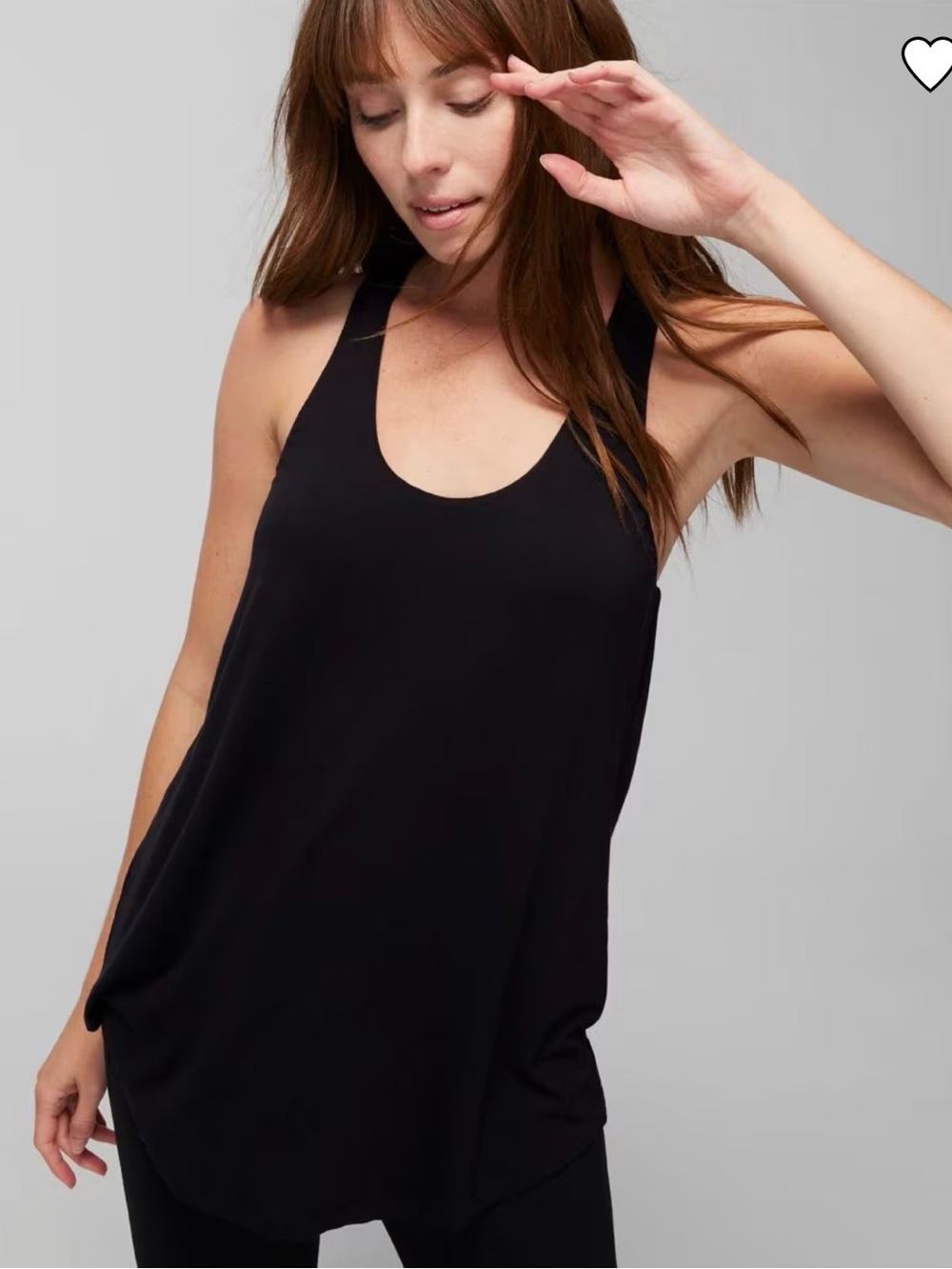 Soma Black Racerback Tank With Built-In Bra